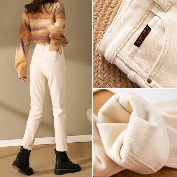 Plush Jeans For Women In Winter - Image 9