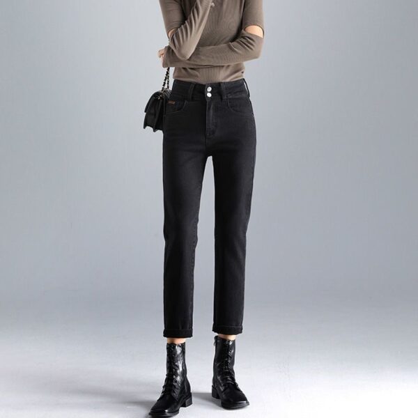 Plush Jeans For Women In Winter - Image 2